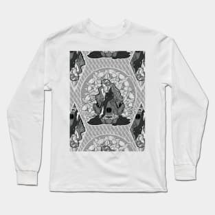 The Lamb and the Wolf Seamless Pattern Long Sleeve T-Shirt